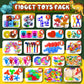FORLINX Fidget Toys Bulk - 1000 Pcs Multi-colored Foam Party Favors for Kids, Birthday Gifts, Goodie Bags, Classroom Prizes
