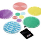 Tickit Silishapes Sensory Circles - In Home Learning Toy For Calming Sensory Play - Set Of 10 - Assists Autistic Toddlers & Children