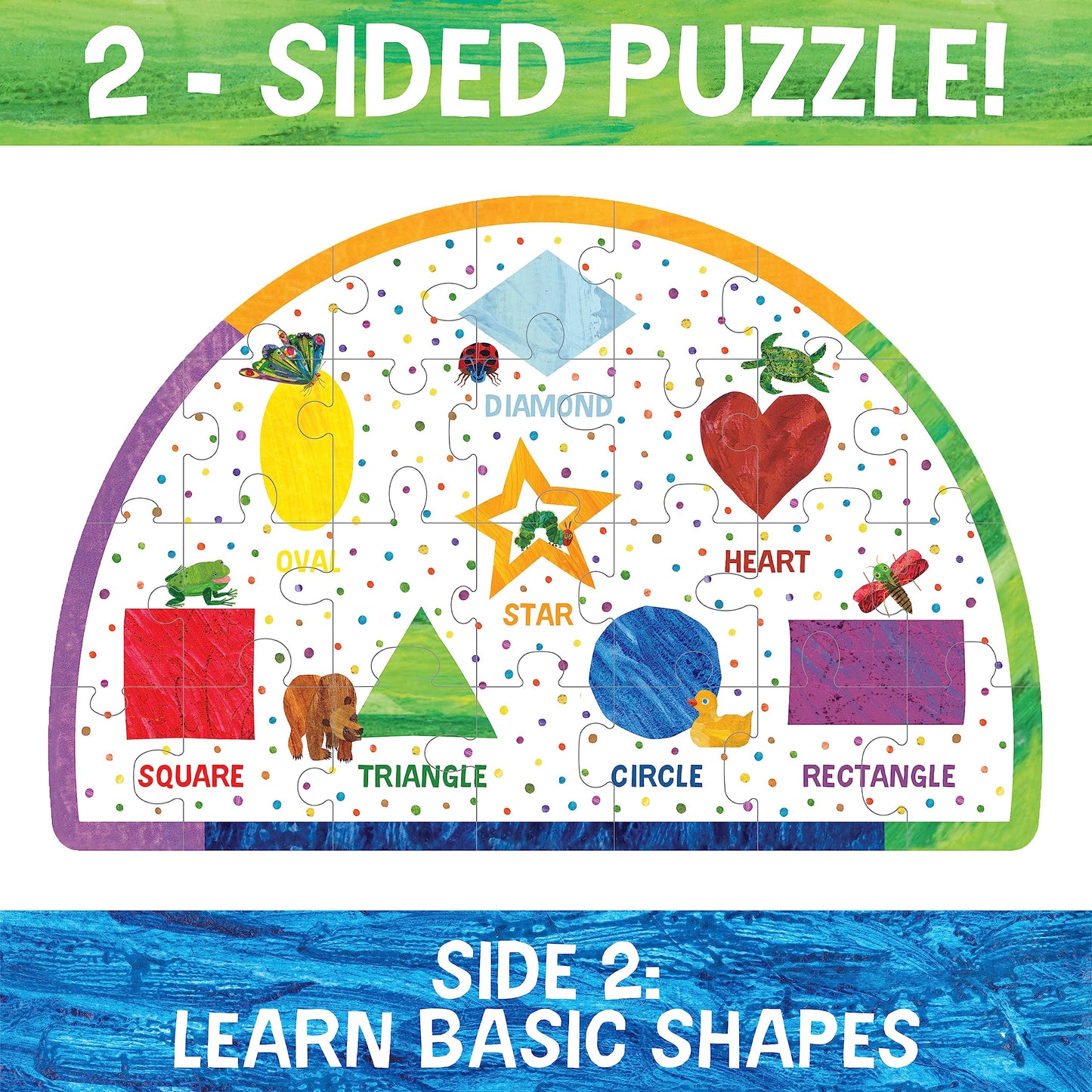 Briarpatch | The Very Hungry Caterpillar 2-Sided Floor Puzzle, Ages 3+