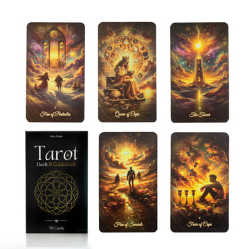 Tarot Cards With Guide Book For Intuition And Spiritual Protection - Vibrant Tarot Cards Deck With Original Archetypes - Tarot C