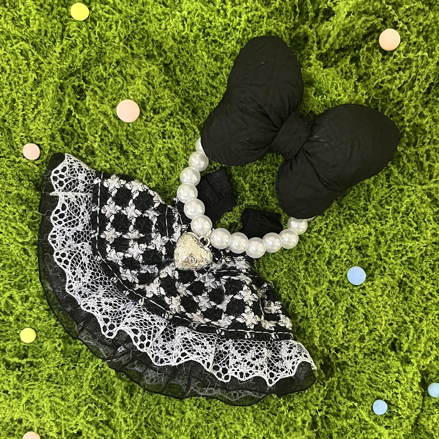 17cm Doll Clothes Set & Outfit Set for 17cm Dolls - enhanced Fashion Dresses with Accessories  elegant Chic Doll Clothing & Style Bundle Braided Black