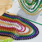 100PCS Mardi Gras Beads, 10 Kinds of Color Bead Necklace Toy Party Favors, 33'' Bead Costume Bulk, Festival Parade Throw Accesso