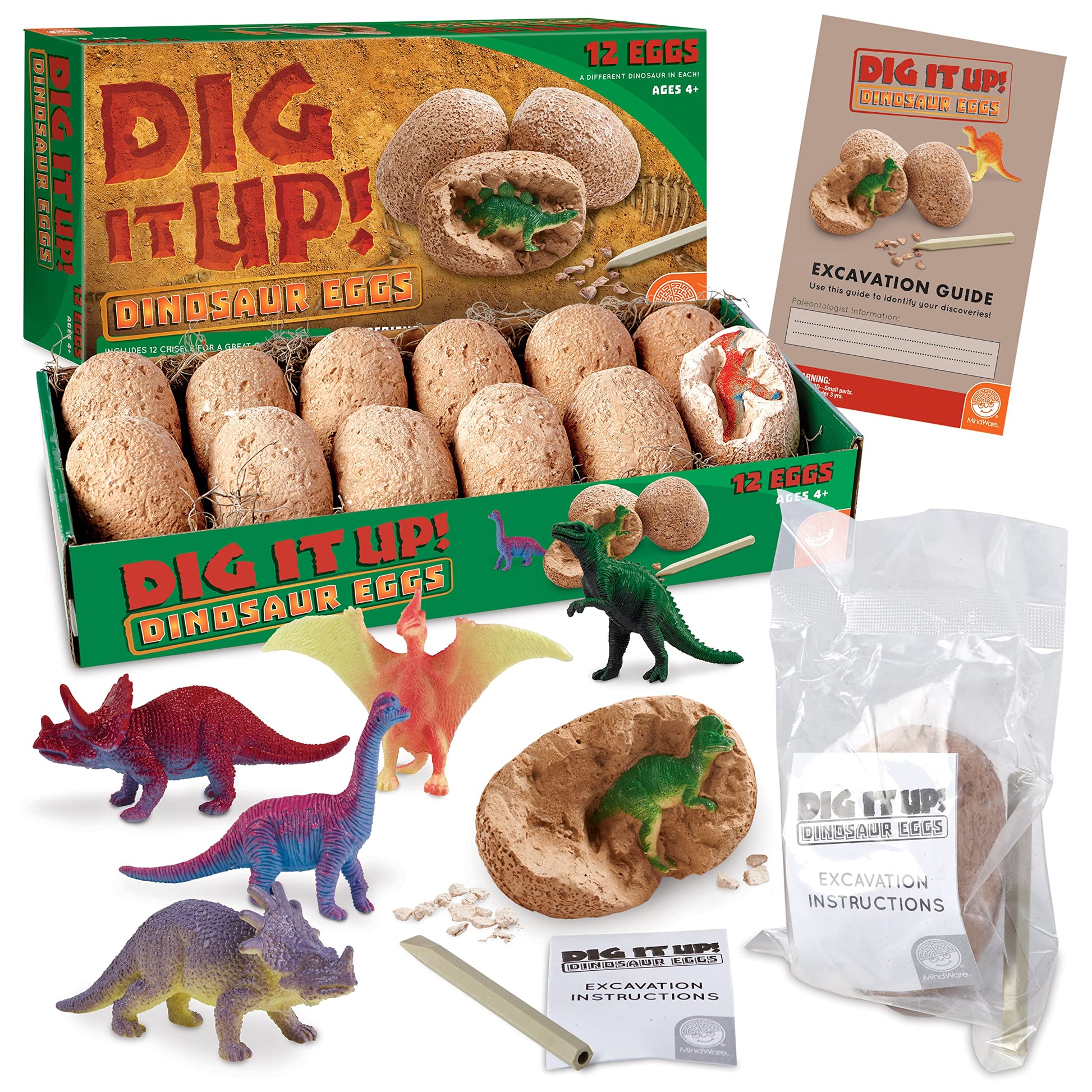 Mindware Dig It Up! Dinosaur Eggs Excavation Kit