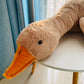 Tanha Goose Plush, Soft Large Goose Stuffed Animal, Cute Stuffed Goose, Brown Duck Plush Gift For Girlfriend, Kids Or Best Friend(51Inch, 130Cm)