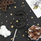 PHD CAKE 2.76 Inch Luxe Black 3 Number Birthday Candles, Black Number Candles, Cake Number Candles, Party Celebration