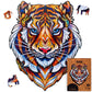 Unidragon Original Wooden Jigsaw Puzzles - Lovely Tiger, 273 Pieces, King Size 11.7''X14.7'', Beautiful Gift Package, Unique Sha