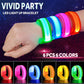 GIFTINBOX 12/6 PCS LED Light Up Bracelets for Kids Adults, LED Glow Flashing Arm Wrist Bands, Glow in The Dark Party Supplies fo