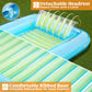 Sloosh XL Inflatable Tanning Pool Lounge Float, 85" x 57", Blue Green, PVC Raft for Adults, Model 40880