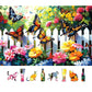 500-Piece Jigsaw Puzzle for mature-themeds Butterfly Garden Spring Colorful Flowers 500pc mature-themed Puzzles Nature-Themed Flower Puzzle  Challenging Yet Relaxing Activity  Gift for Puzzle Lovers(23 x15 )