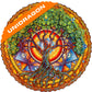 Unidragon Original Wooden Jigsaw Puzzles - Mandala Tree Of Life, 350 Pcs, King Size 13'X13', Beautiful Gift Package, Unique Shape Best Gift For Adults And Kids