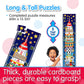 Long And Tall Puzzles - 123 Rocket Ship - 51 Piece, 5-Foot-Long Preschool Stem Puzzle, Learning Puzzles For Kids Ages 3-5, Educational Gifts For Boys & Girls Ages 3 And Up