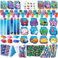 BenLouis 240Pcs Under the Sea Party Favors Ocean Animals Party Stampers Stickers School Stationery Bulk for Kids Sea Shark Birth