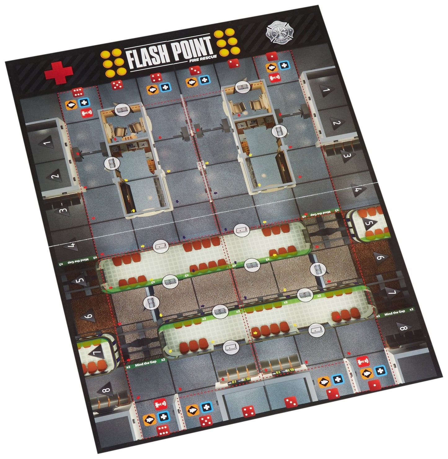 Indie Boards and Cards Flash Point: Fire Rescue - Honor & Duty, Medium Size, Model IBG0FP07