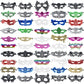Chivao 50 Pcs Lace Mask Masquerade Venetian Eye Mask Mardi Gras Mask Flexible Masks for Carnival Birthday Valentine's Day(Colorf