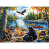 500 Piece Puzzles for Adults,Mother Kids Bear Eagle Large Piece Jigsaw Puzzle for Adults Kids Seniors,Recycled Cardboard Puzzle 