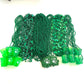 GZYSSL 72 Pcs St. Patrick's Day Bead Necklaces Bulk Green St. Patrick's Shot Glass Bead Necklaces St. Patrick's Clover Beads Dec