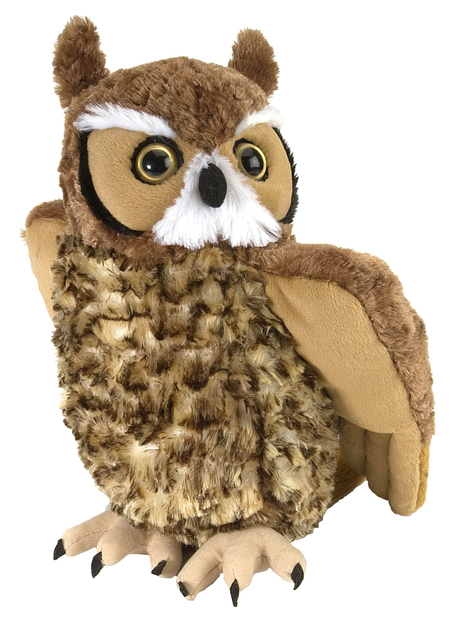 Wild Republic Great Horned Owl Plush, Stuffed Animal, Plush Toy, Kids Gifts, Cuddlekins 12', Model Number: 12310