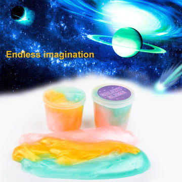Galaxy Slime Kit 15 Pack, Mini Slime Colorful Soft Non Sticky Sludge Toy, Perfect Party Favors School Prizes And Goodie Bag Stuf