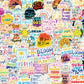300PCS Affirmation Stickers, Holographic Motivational Sticker Pack, Positive Journal Encouraging Shiny Quotes for Kids, Teachers