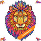 Unidragon Original Wooden Jigsaw Puzzles - Mysterious Lion, 700 Pcs, Royal Size 21.3''X16.5'', Beautiful Gift Package, Unique Sh