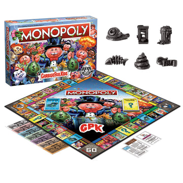 Monopoly Garbage Pail Kids | Based On Topps Company Garbage Pail Kids Trading Cards | Collectible Monopoly Game | Officially Lic