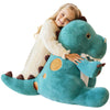 EARTHSOUND Giant Dinosaur Plush Toy - Soft 23" Lake Blue Stuffed Animal, Jumbo Fluffy Plushie, Model 2236542