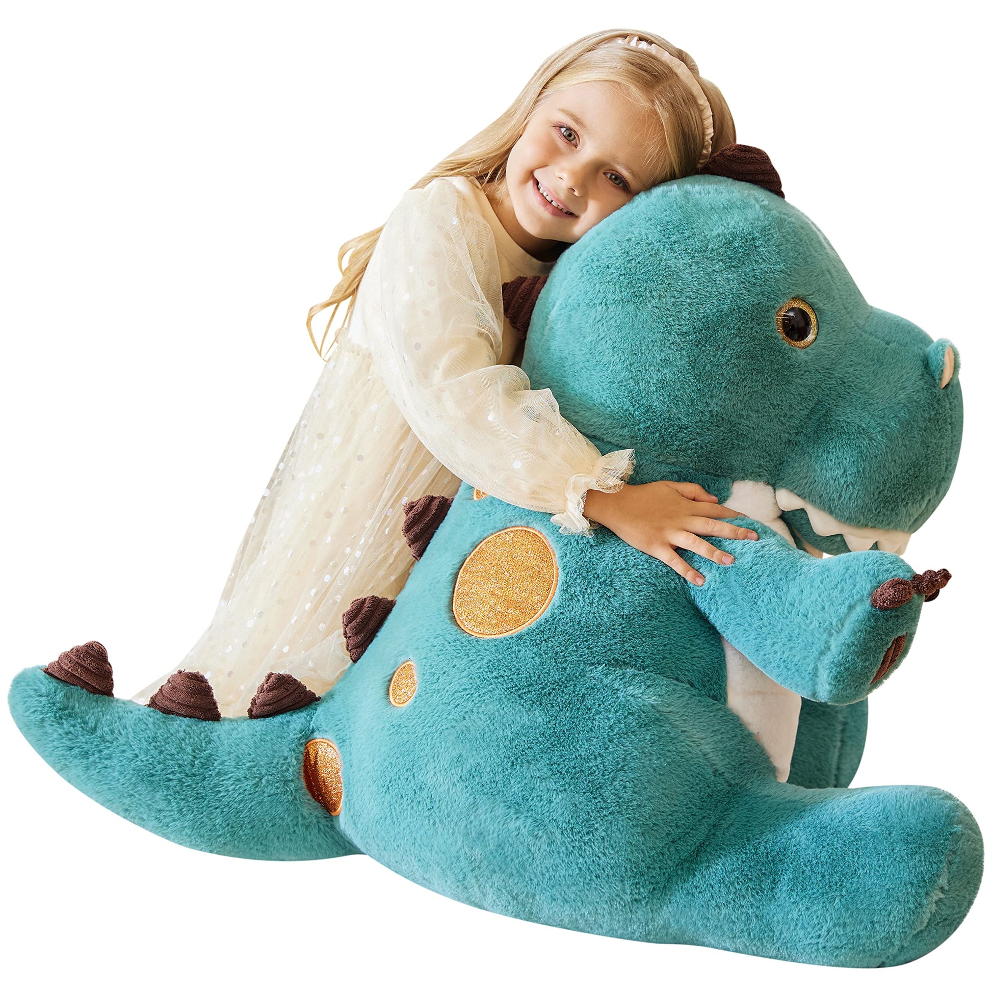 Earthsound Giant Dinosaur Stuffed Animal Plush Toy,Large Jumbo 23'' Cute Soft Toys,Big Size Huge Fluffy Plushy Oversized Fat Plu