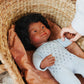 Miniland Clothes For Dolls 15'' Knitted Pajama Blue Color - Eco, Made In Spain, Quality, Role Play, Educational
