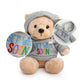 Ganz 9' Get Well Soon Teddy Bear With Gray Hoodie - Feel Better Gift For Kids & Women (Tan Nose Stuffed Animal)