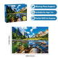 Nature Puzzle for mature-themed 500 Piece Puzzle Mountain Lake Landscape Puzzle Scenery  Jigsaw Puzzles Scenic  Art Home Decor DIY Funny Challenging Puzzle Game Toy for Mom  Wife  Friend