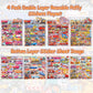 Jactales Construction Truck Puffy Stickers for Toddlers Kids - 8 Sheets of 3D Vehicle Stickers Featuring Cars, Excavators, Tract