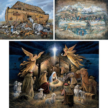 Bits And Pieces - Value Set Of Three (3) 1000 Piece Jigsaw Puzzles For Adults By Artist Ruane Manning - Each Puzzle Measures 20'