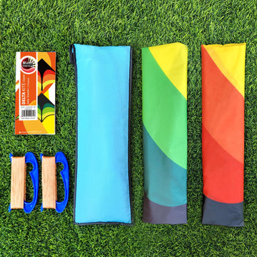 Mint'S Colorful Life 2 Pack Delta Kites For Kids & Adults, Extremely Easy To Fly Kite, Best Kite For Beginner(Green & Yellow)