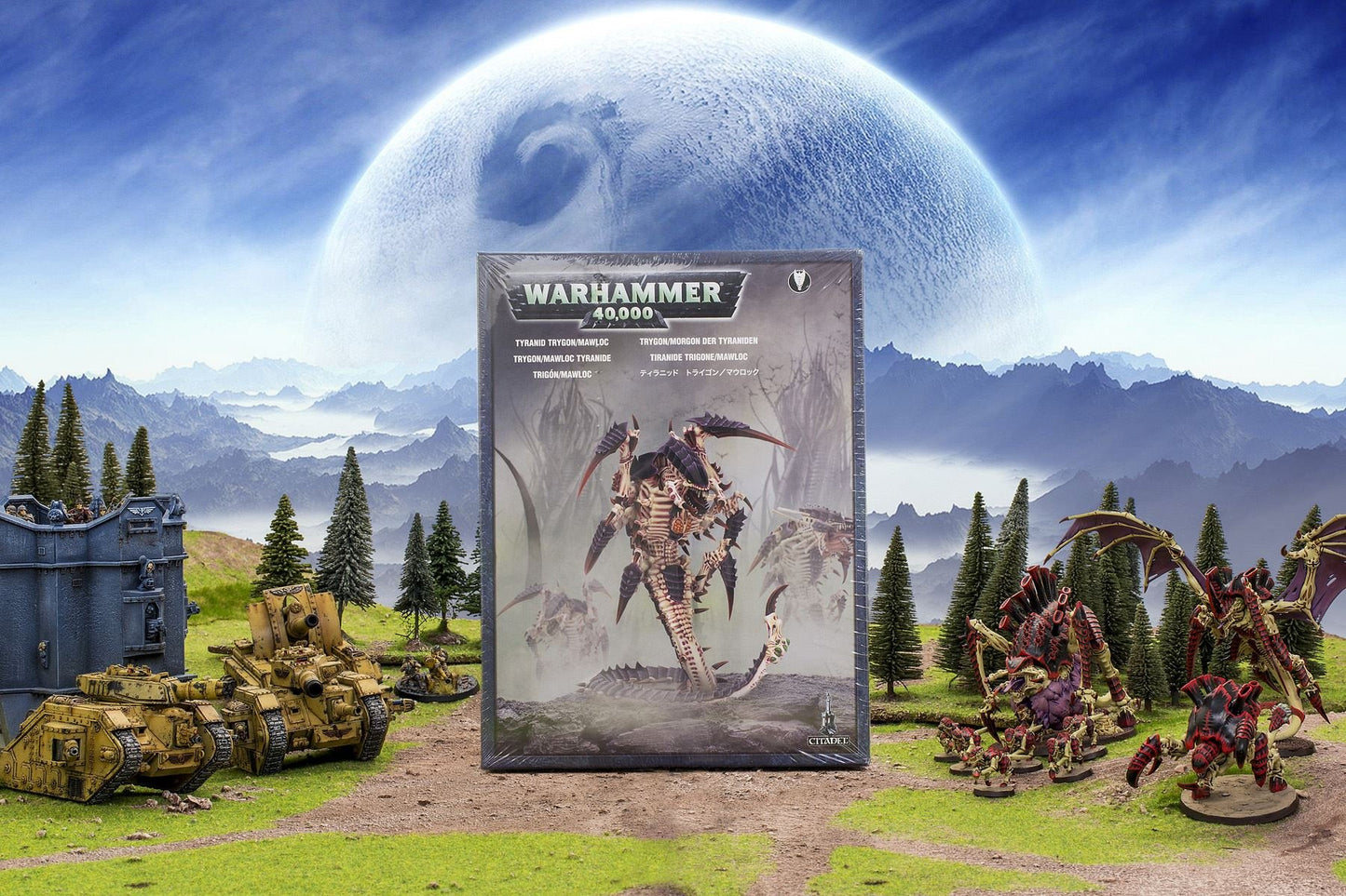 Games Workshop Warhammer 40,000 Tyranid Trygon/Mawloc Action Figure, 40mm, Plastic, Model 99120106019