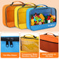 Codree 6 Packs Large Oxford Cloth Toy Storage Bags, 13 X 8.5 X 3.9 Inch Visible Toy Organizing Bags With Zipper, Waterproof Trav