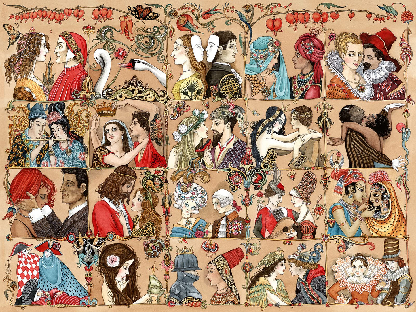 Ravensburger Love Through The Ages 1500 Piece Jigsaw Puzzle for mature-themeds - 16973 - Every Piece is Unique  Softclick Technology Means Pieces Fit Together Perfectly