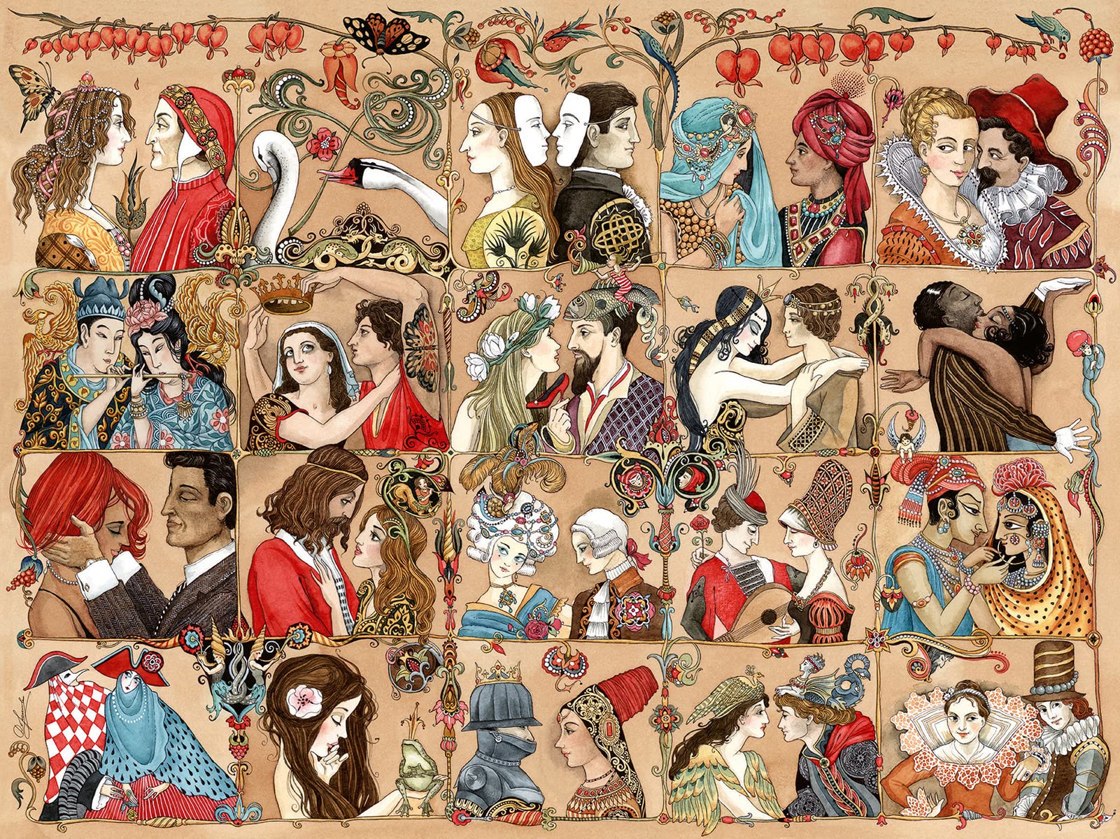 Ravensburger Love Through The Ages 1500 Piece Jigsaw Puzzle for mature-themeds - 16973 - Every Piece is Unique  Softclick Technology Means Pieces Fit Together Perfectly