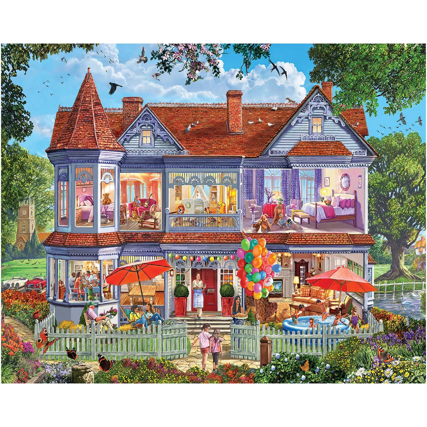White Mountain Puzzles - Summer House - 1000 Piece Jigsaw Puzzle