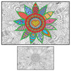 Mandala Coloring Poster For Adults And Kids - Large Wall Coloring Poster For Classroom Office Family - Giant Coloring Posters Collaborative - Big Coloring Sheet - Huge Coloring Page Jumbo Floor Size