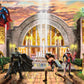 Ceaco - Thomas Kinkade - Dc Comics - Hall Of Justice - 1000 Piece Jigsaw Puzzle