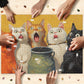1000-Piece mature-themed Puzzle - Fun Jigsaw Puzzle for mature-themeds Surprised Cats Oil Painting  Challenging Fun Puzzle for mature-themeds  Colorful Cat Art Puzzle  Great Gift Idea  26.65 x 19.25 in