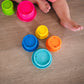 The First Years Stack & Count Stacking Cups - Colorful Baby Stacking Water Toys Set - Stackable Cups for Learning - Baby Bath To