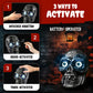 Liberty Imports Sound Activated Skull With Light Up Eyes And Creepy Sounds - Halloween Party Prop Spooky Decoration For Haunted House, Indoor Decor