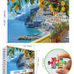 MINIWAN 500 Piece Amalfi Coast Puzzle  enhanced Jigsaw Puzzle for mature-themeds  Rustic Style  21 x 15 Inches