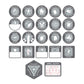Gale Force Nine Fighter Token Set, Multi