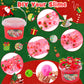 Lawoho 300Ml Apple Slime With Clay, Red Clear Slime Kit For Stocking Stuffers With 9 Packs Slime Add-Ins, Christmas Slime For Kids Party Favors, Slime Kit For Birthday Halloween Christmas Easter Gifts