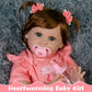 Ekokiz Realistic Baby Doll 22-Inch Lifelike Newborn Baby Doll Soft Cloth Body Real Life Baby Dolls With Clothes And Toy Accessor