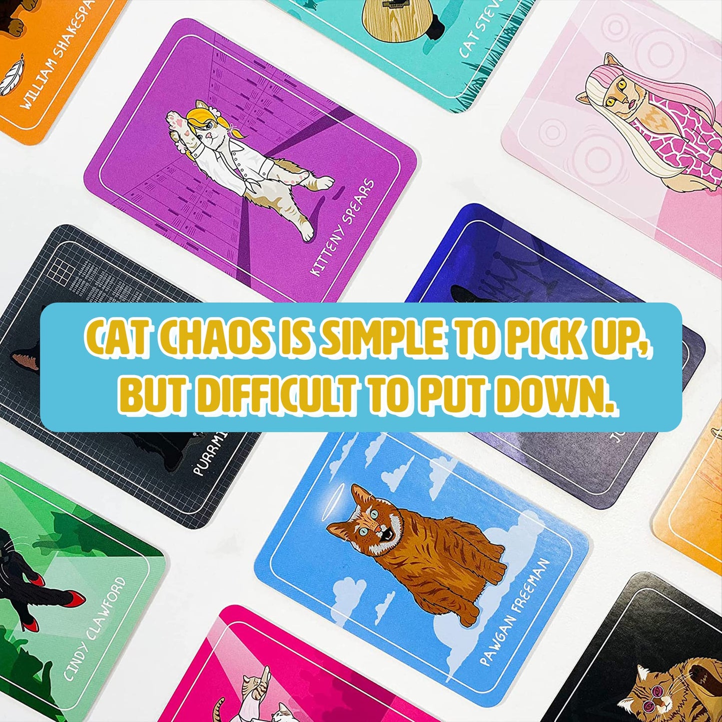 Ginger Fox Cat Chaos Card Swapping Family Fun Game. Get The Family Together On Games Night To Play This Fast-Paced Quick-Play Ac