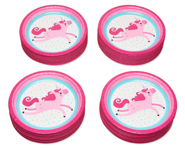 American Greetings Unicorn Party Supplies, Paper Dinner Plates (40-Count)