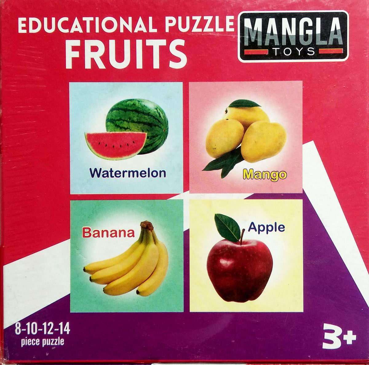 Khilonewale Kids Fruits Puzzle | Educational Wooden Puzzle for Kids | Fun Learning Toy with Knobs